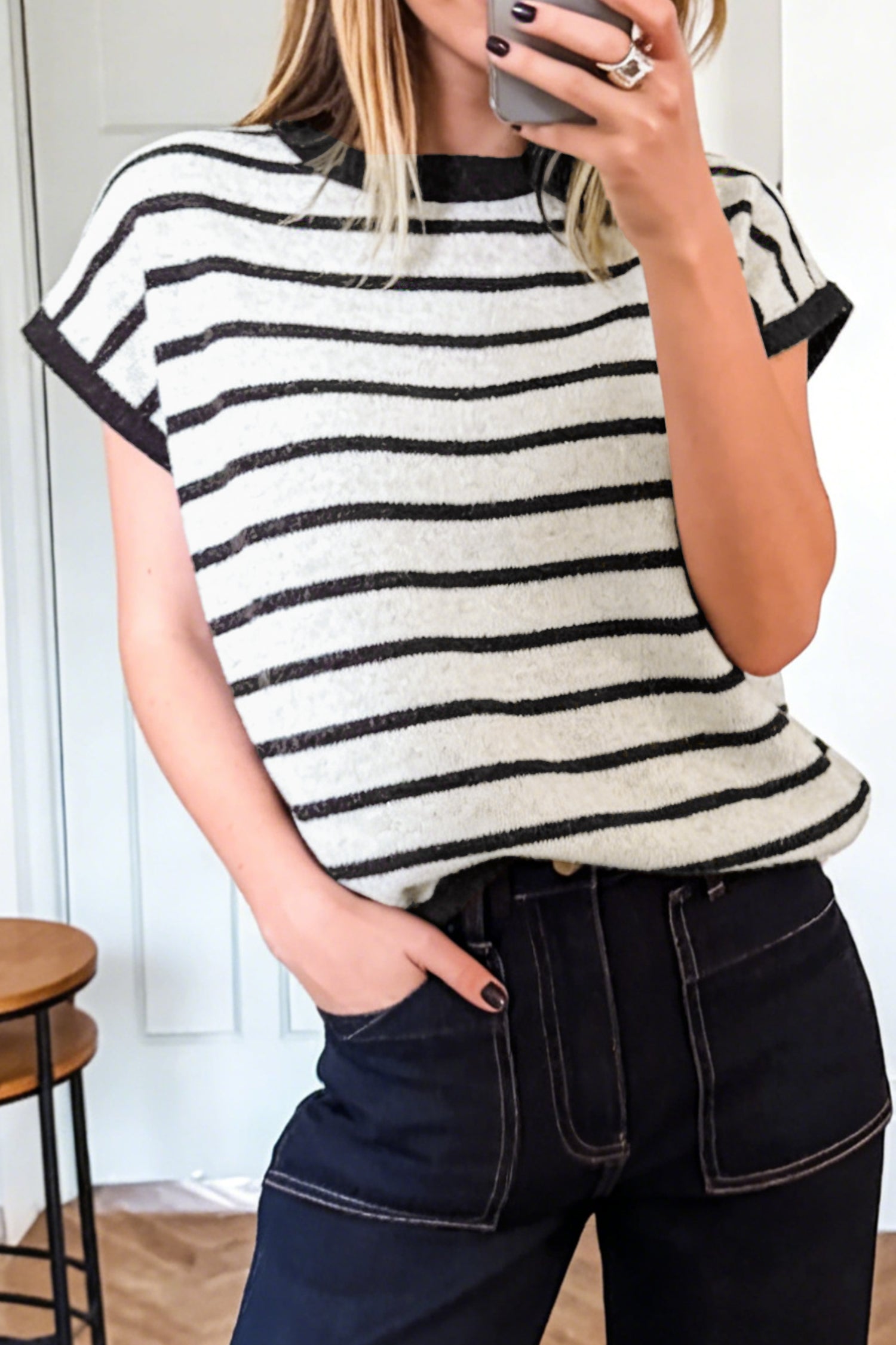 Bowchic Stripe Top