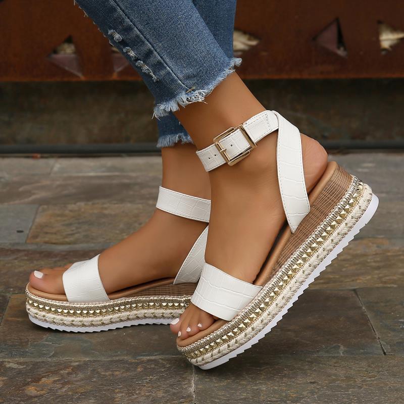 Buckle-Up for the Summer Peep-Toe Shoes