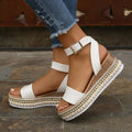 Buckle-Up for the Summer Peep-Toe Shoes