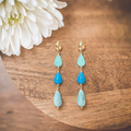 Blue Teardrop Earrings