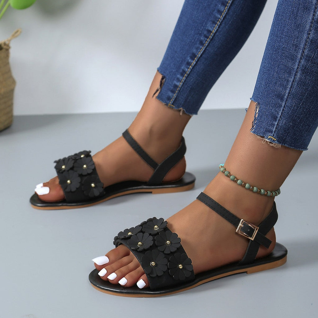 Give Me All The Flowers Sandals