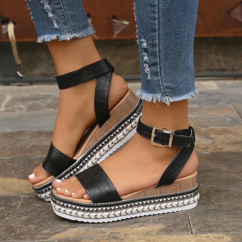 Buckle-Up for the Summer Peep-Toe Shoes