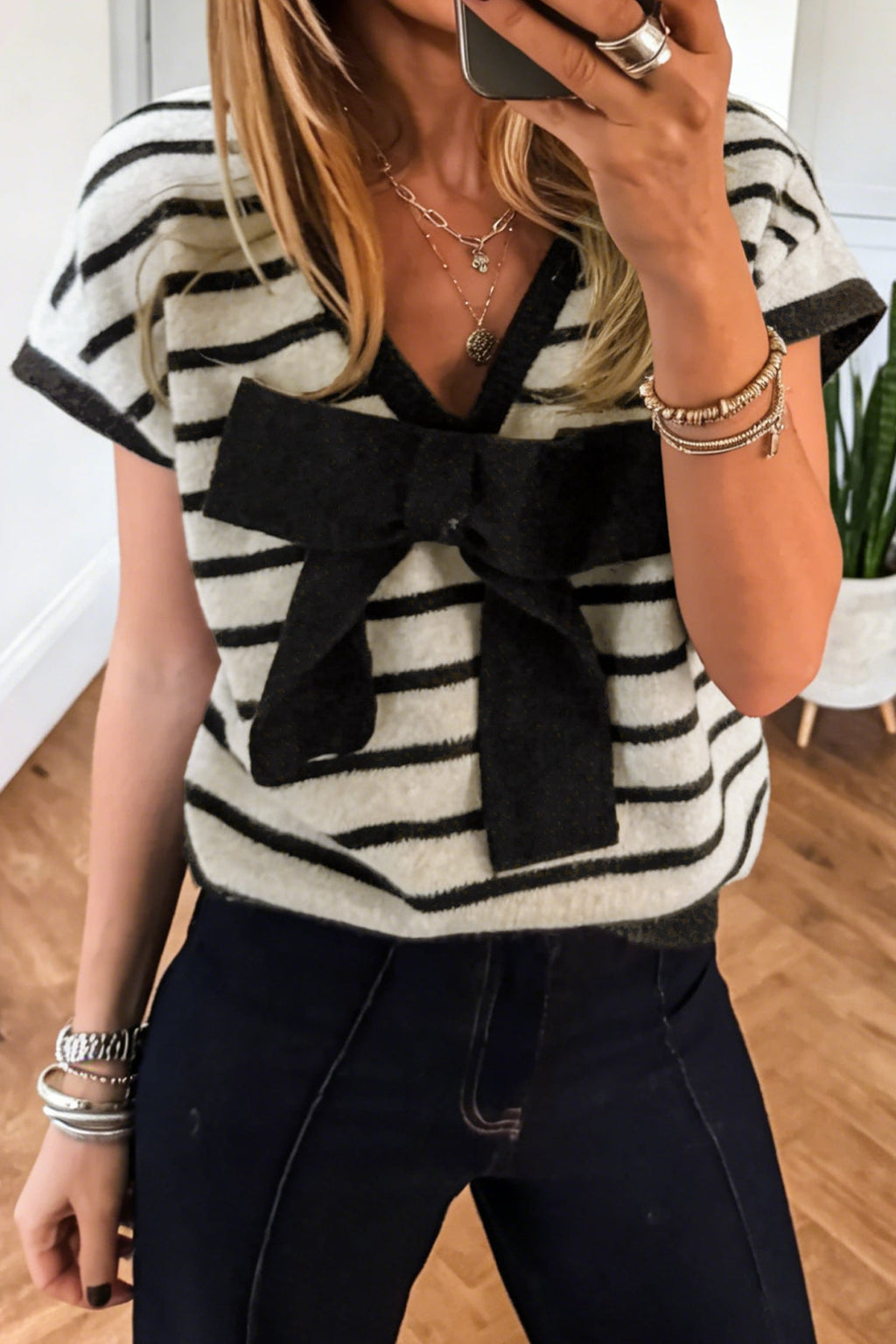 Bowchic Stripe Top