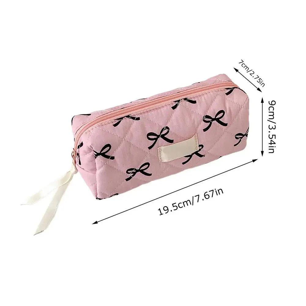 Bow & Bloom Pencil and Makeup Pouch