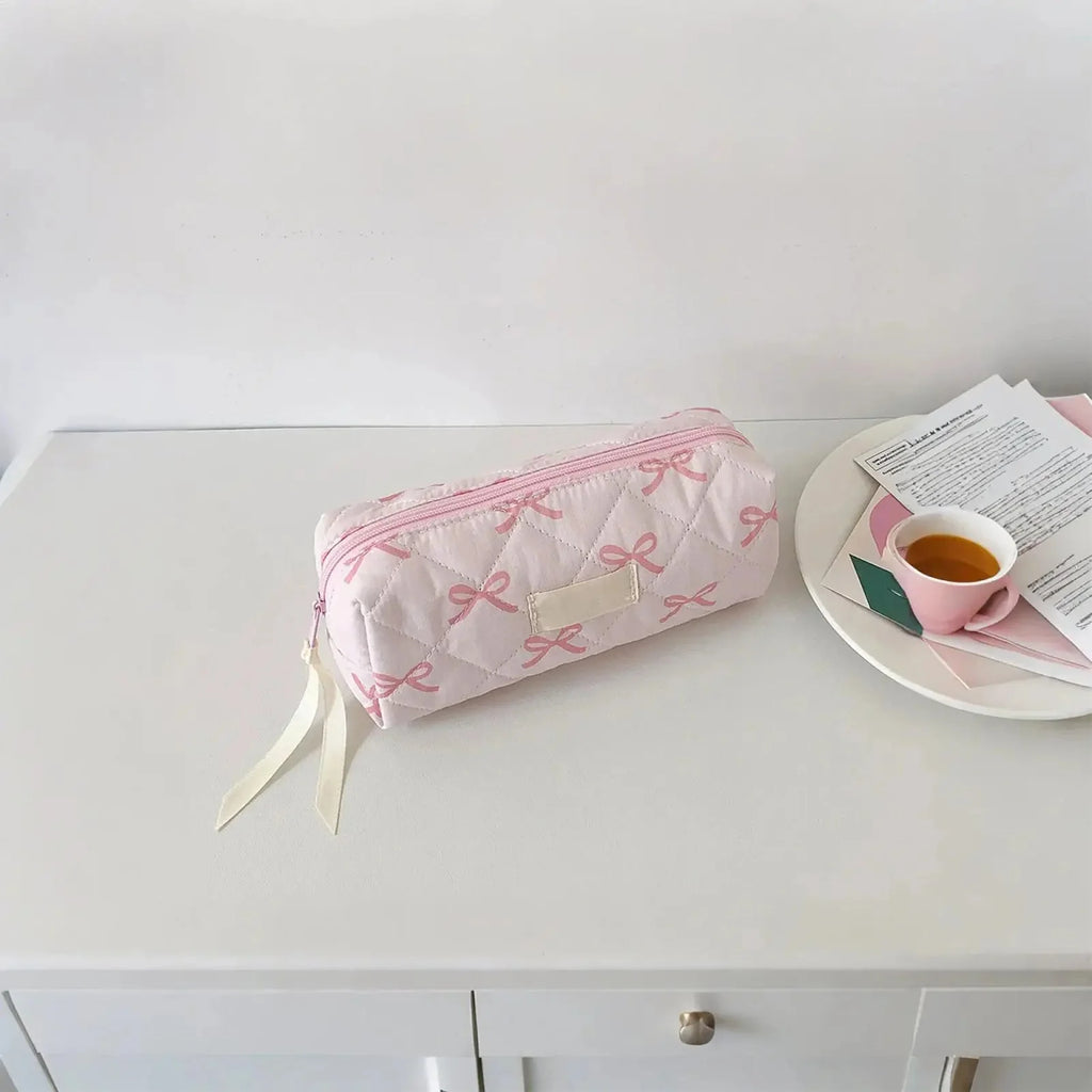 Bow & Bloom Pencil and Makeup Pouch