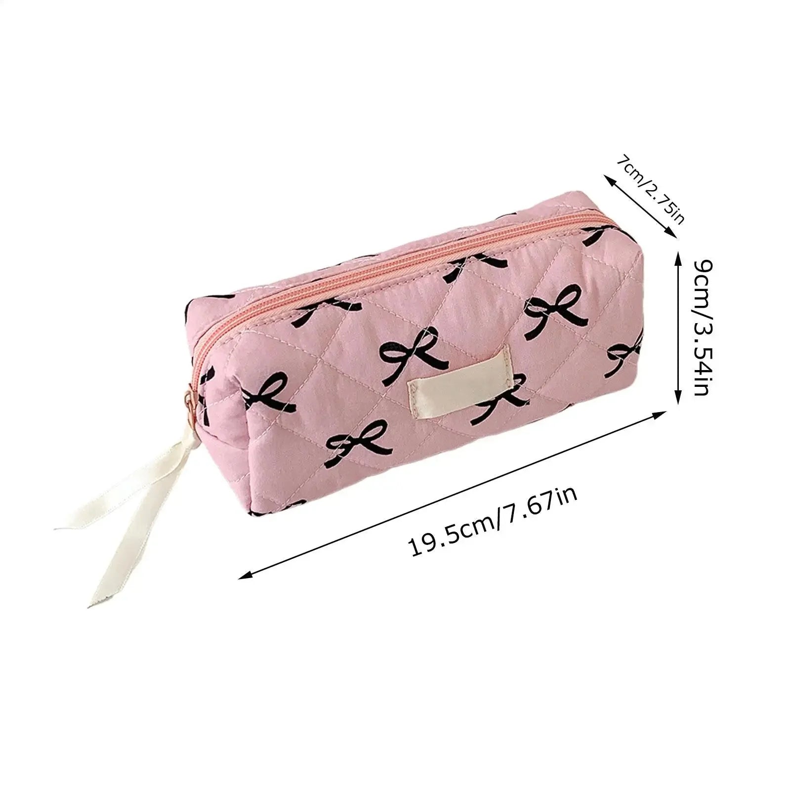 Bow & Bloom Pencil and Makeup Pouch