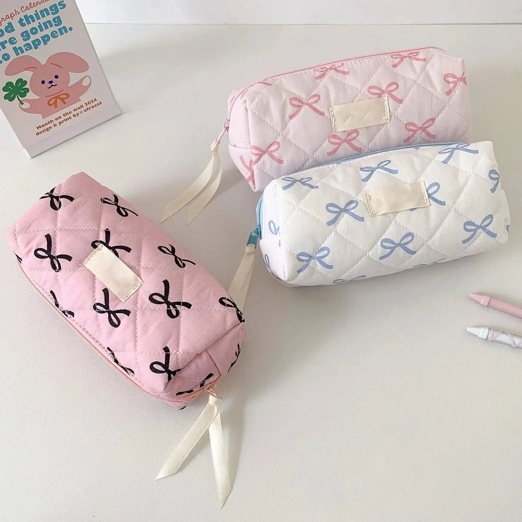 Bow & Bloom Pencil and Makeup Pouch