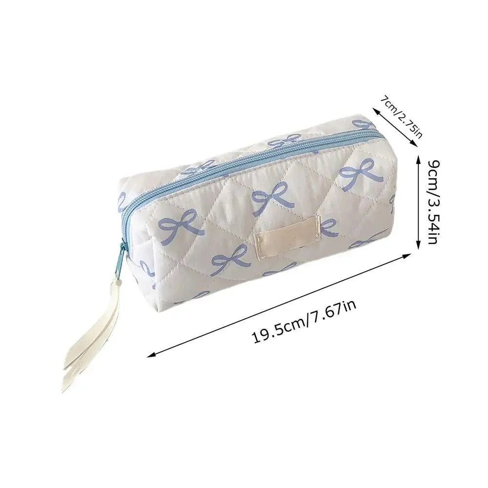 Bow & Bloom Pencil and Makeup Pouch