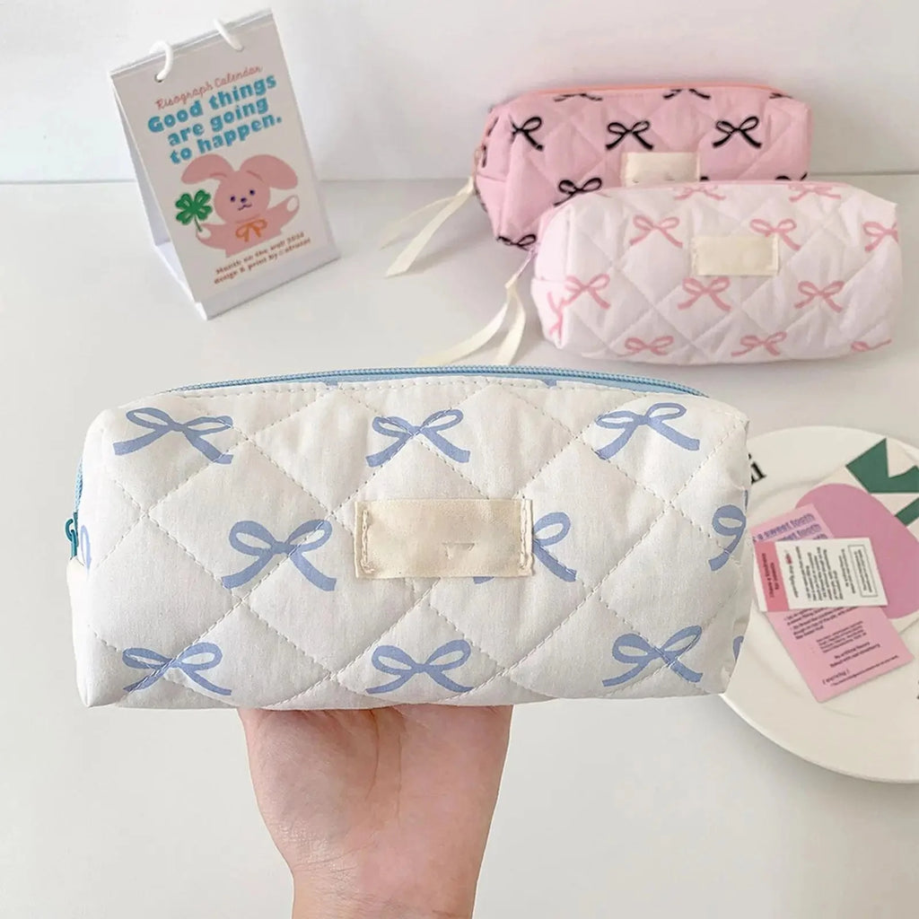 Bow & Bloom Pencil and Makeup Pouch