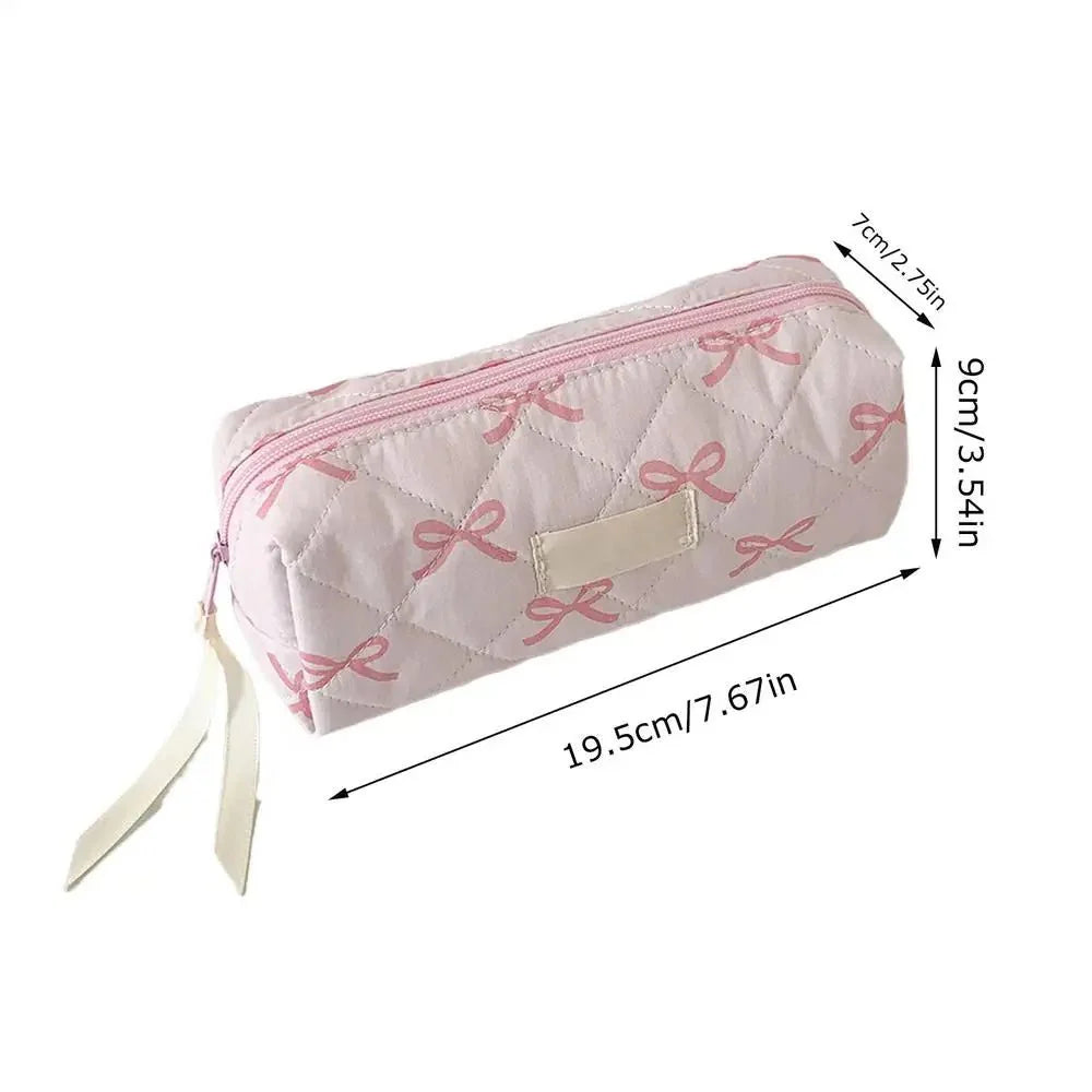Bow & Bloom Pencil and Makeup Pouch