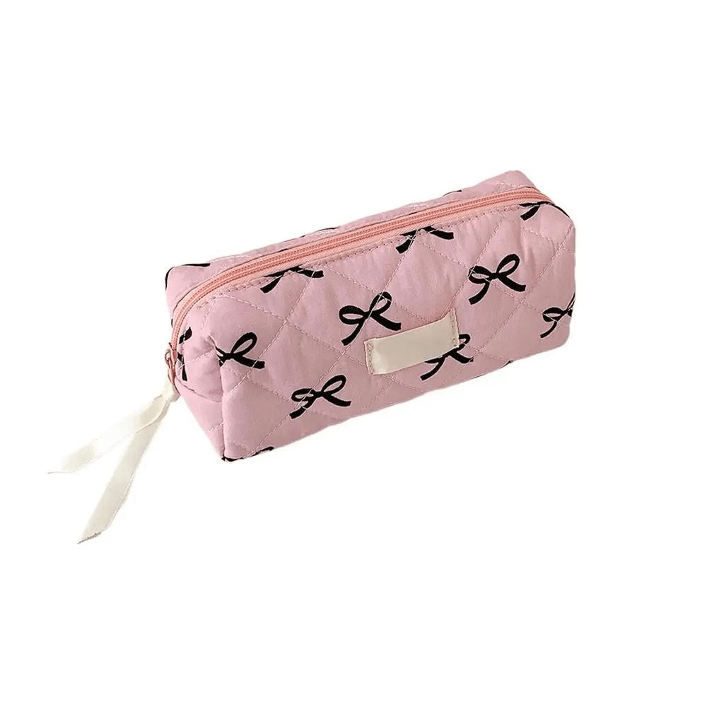 Bow & Bloom Pencil and Makeup Pouch