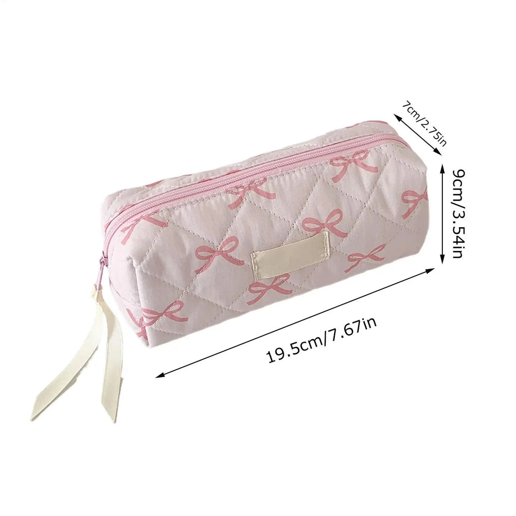 Bow & Bloom Pencil and Makeup Pouch