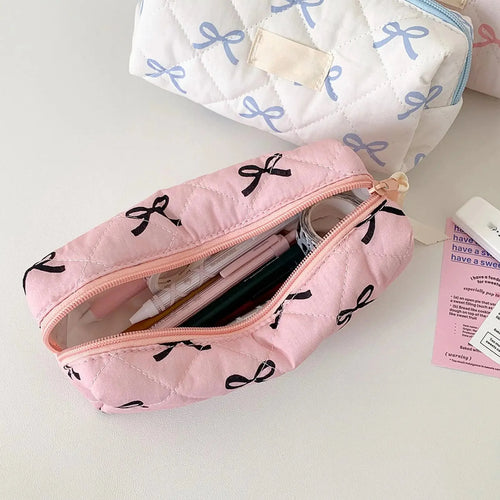 Bow & Bloom Pencil and Makeup Pouch
